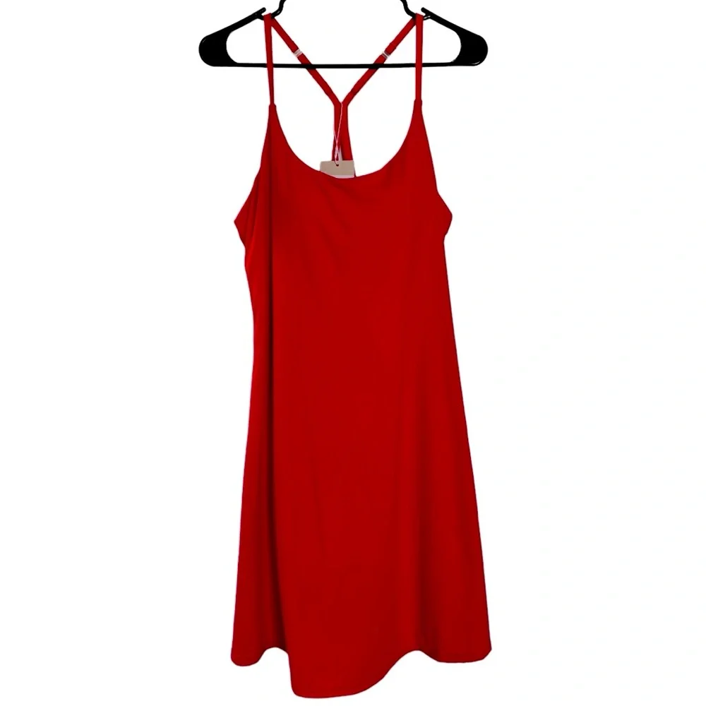 Women's Coral Tank Dress with Built-In Shorts - Picture 4 of 16